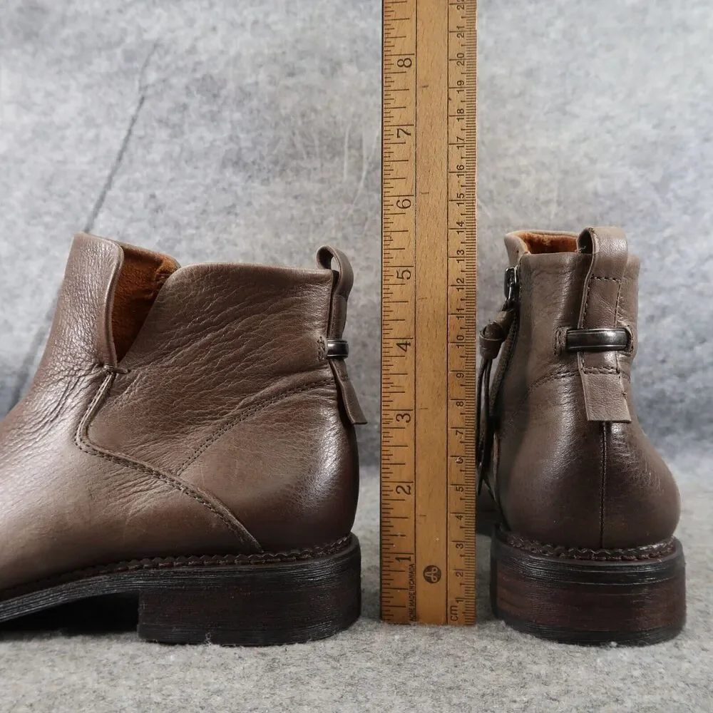 Franco Sarto Shoes Womens 6 Booties Classic Leather Hyla Ankle Boot Zip Cutout